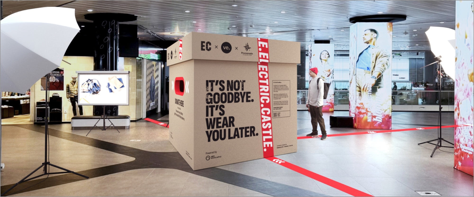Join us in saying, Its not goodbye; its rock it later, by donating your beloved destroyed
                garments to the box installed in Promenada Mall Bucharest.